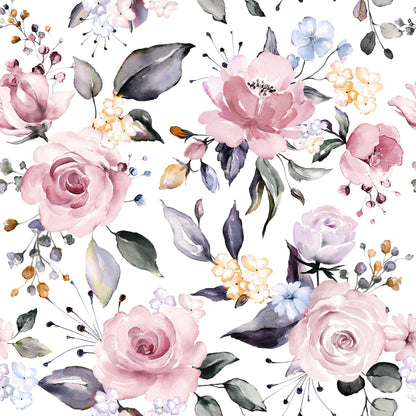 Watercolor Rose - Walltrendz