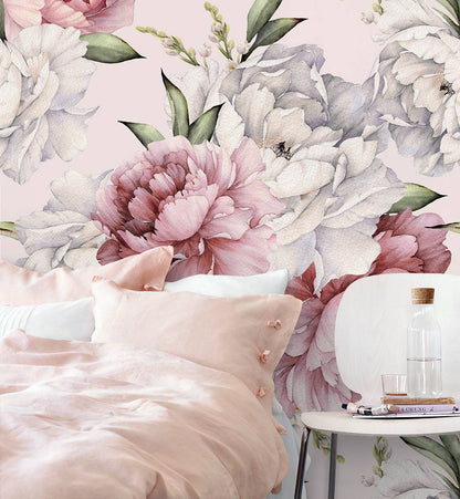 Watercolor Peonies - Walltrendz