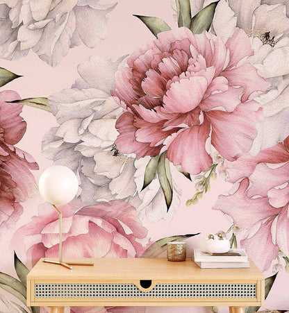 Watercolor Peonies - Walltrendz