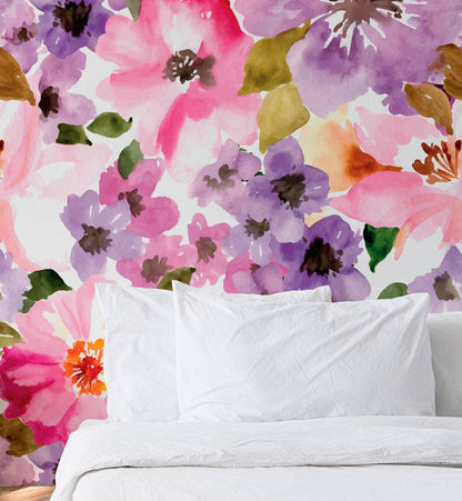 Spring Pink Floral - Walltrendz