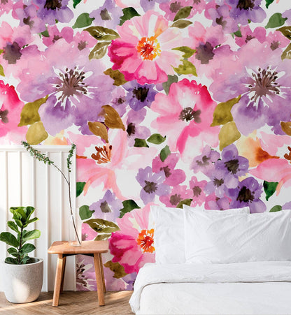 Spring Pink Floral - Walltrendz