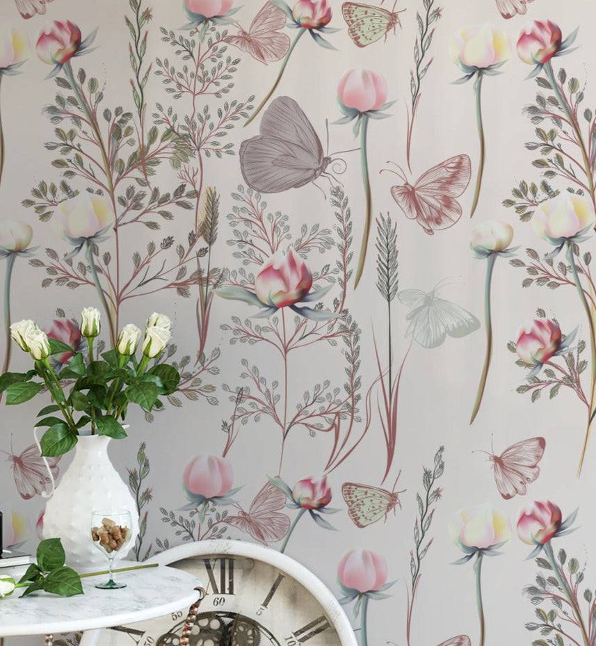 Butterfly Floral - Walltrendz