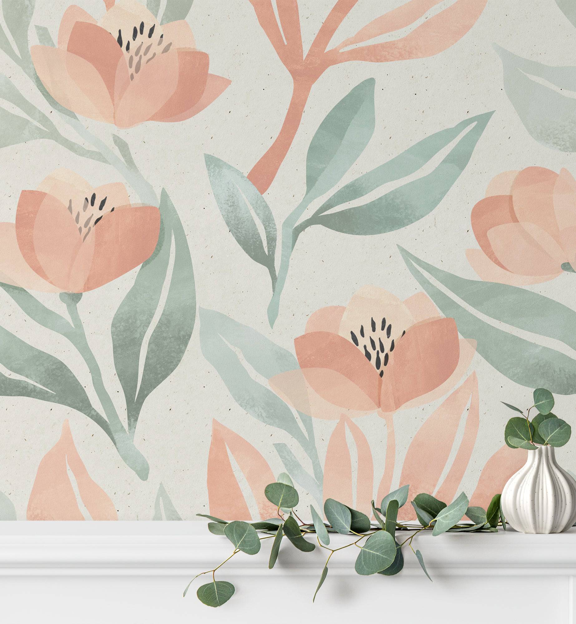 Watercolor Tulip - Walltrendz