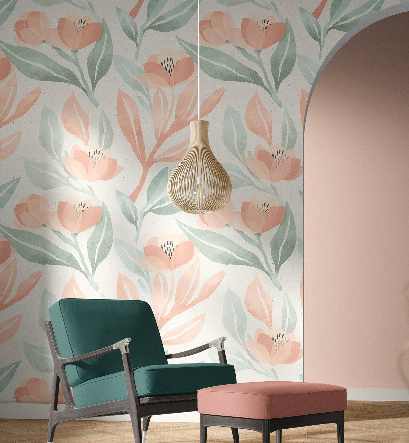 Watercolor Tulip - Walltrendz