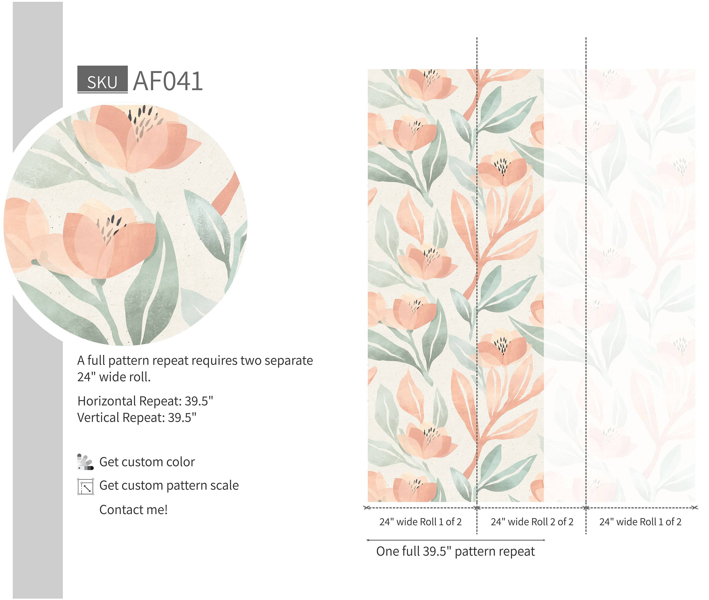 Watercolor Tulip - Walltrendz