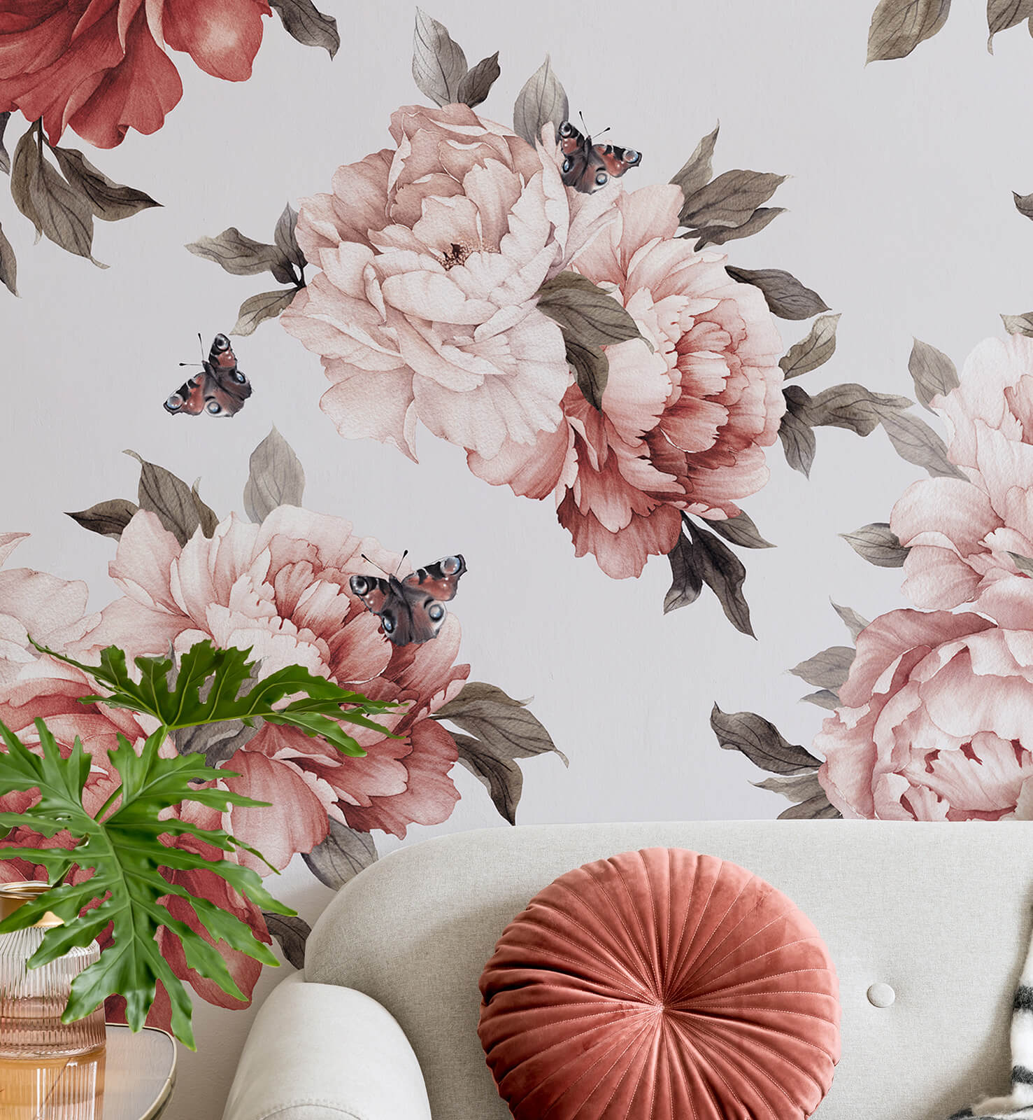 Peony Bunches Wallpapaer