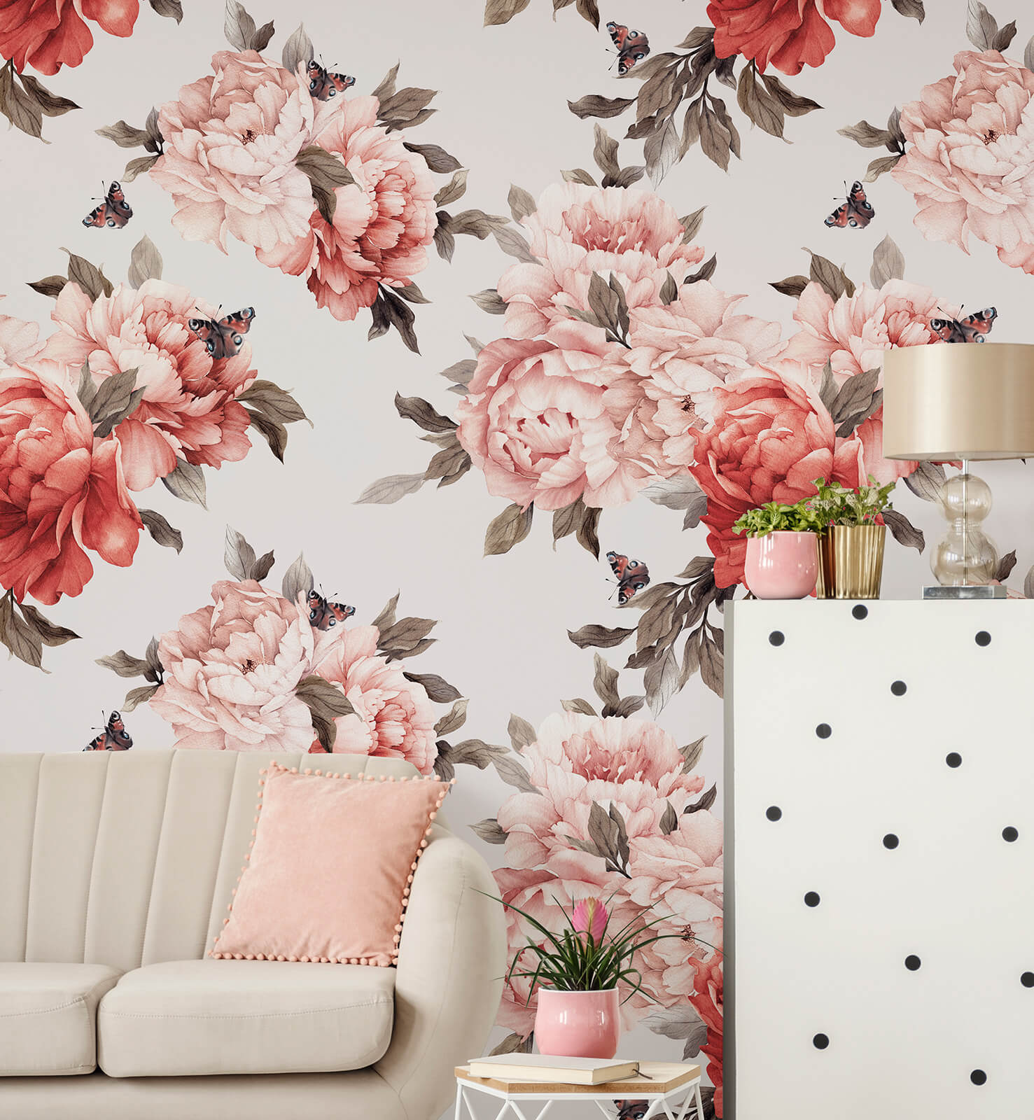 Peony Bunches Wallpapaer