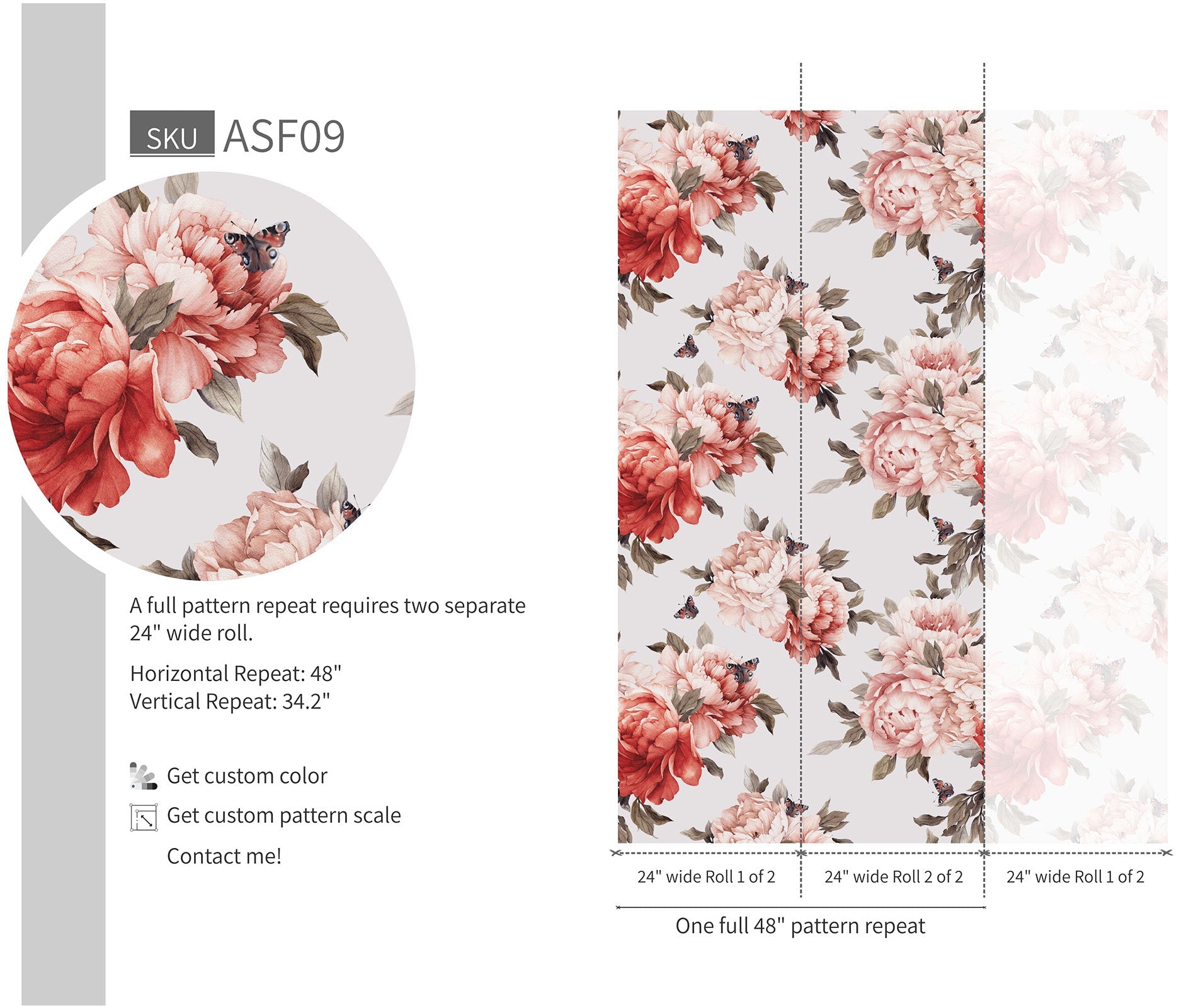 Peony Bunches Wallpapaer