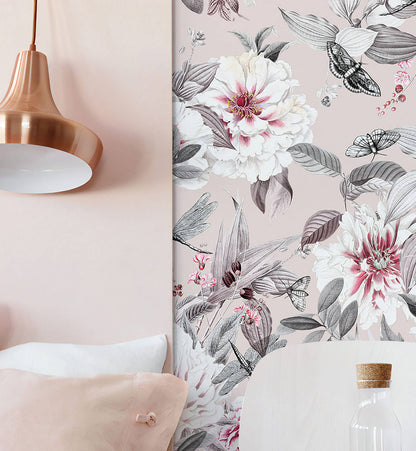 Blush Peonies Wallpaper