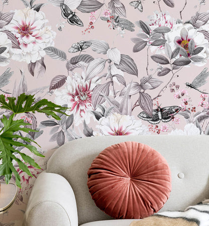 Blush Peonies Wallpaper