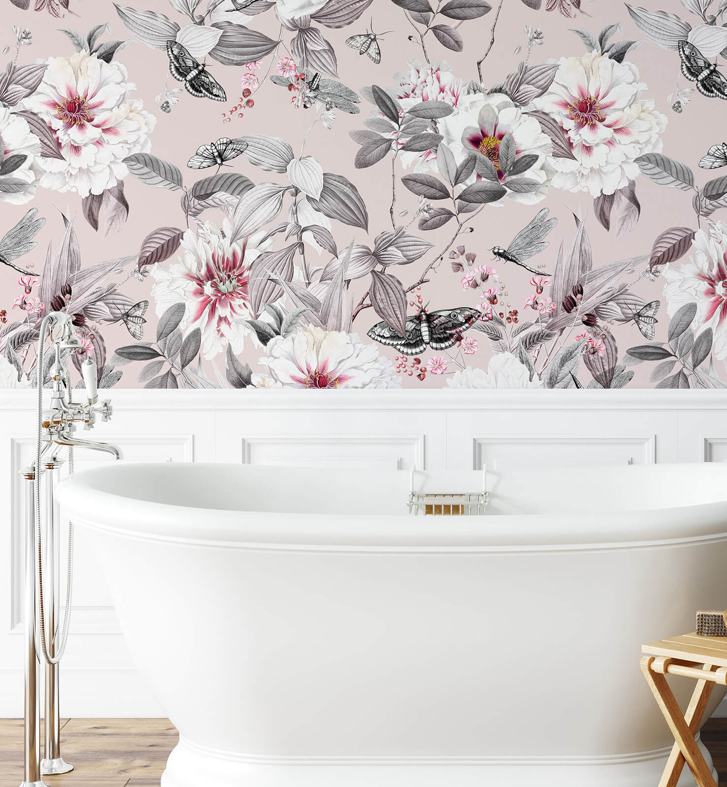 Blush Peonies Wallpaper