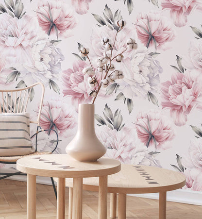 Peony Watercolor - Walltrendz