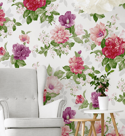 Shabby Chic Rose Wallpaper