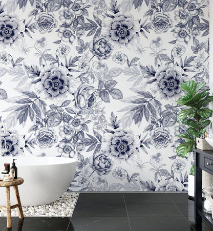 Peony Retro - Walltrendz