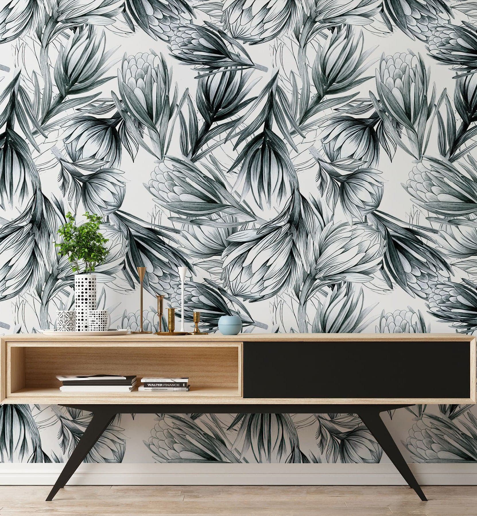 Ink Floral Decor - Walltrendz