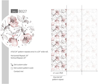 Hand drawn Rose - Walltrendz