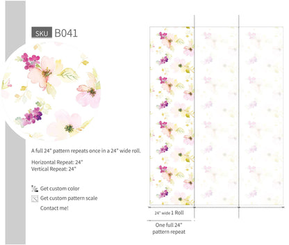 Watercolor Flowers - Walltrendz