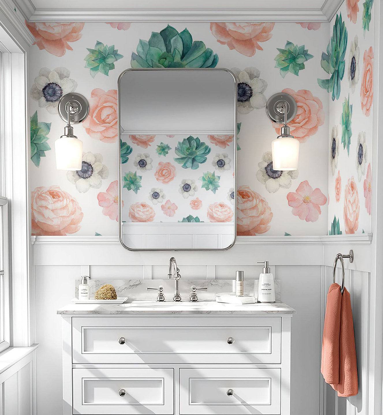 Watercolor Anemones - Walltrendz