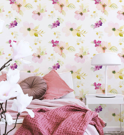 Watercolor Flowers - Walltrendz