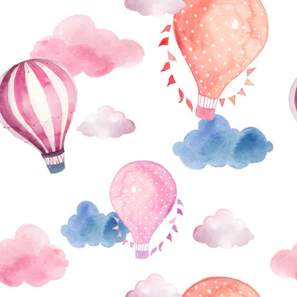 Watercolor Air Balloon Wallpaper