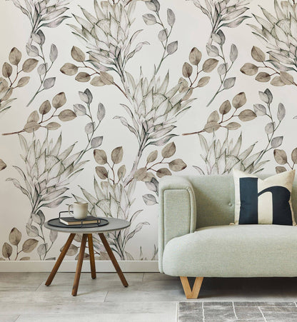 Watercolor Eucalyptus Leaves - Walltrendz