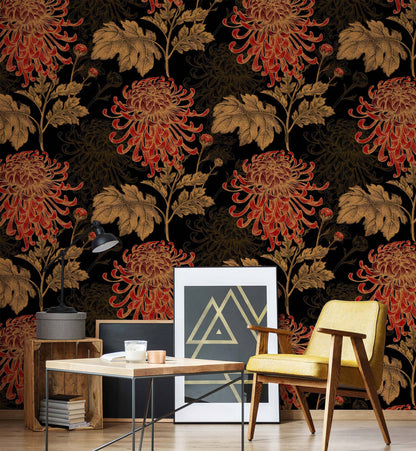 Luxury chrysanthemum - Walltrendz