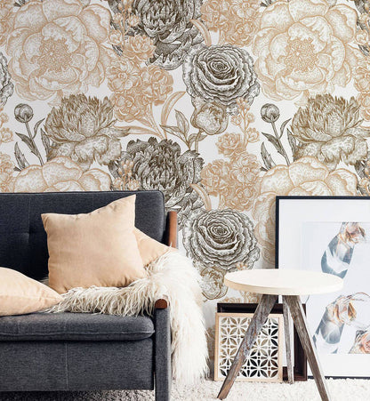 Vintage Peonies - Walltrendz