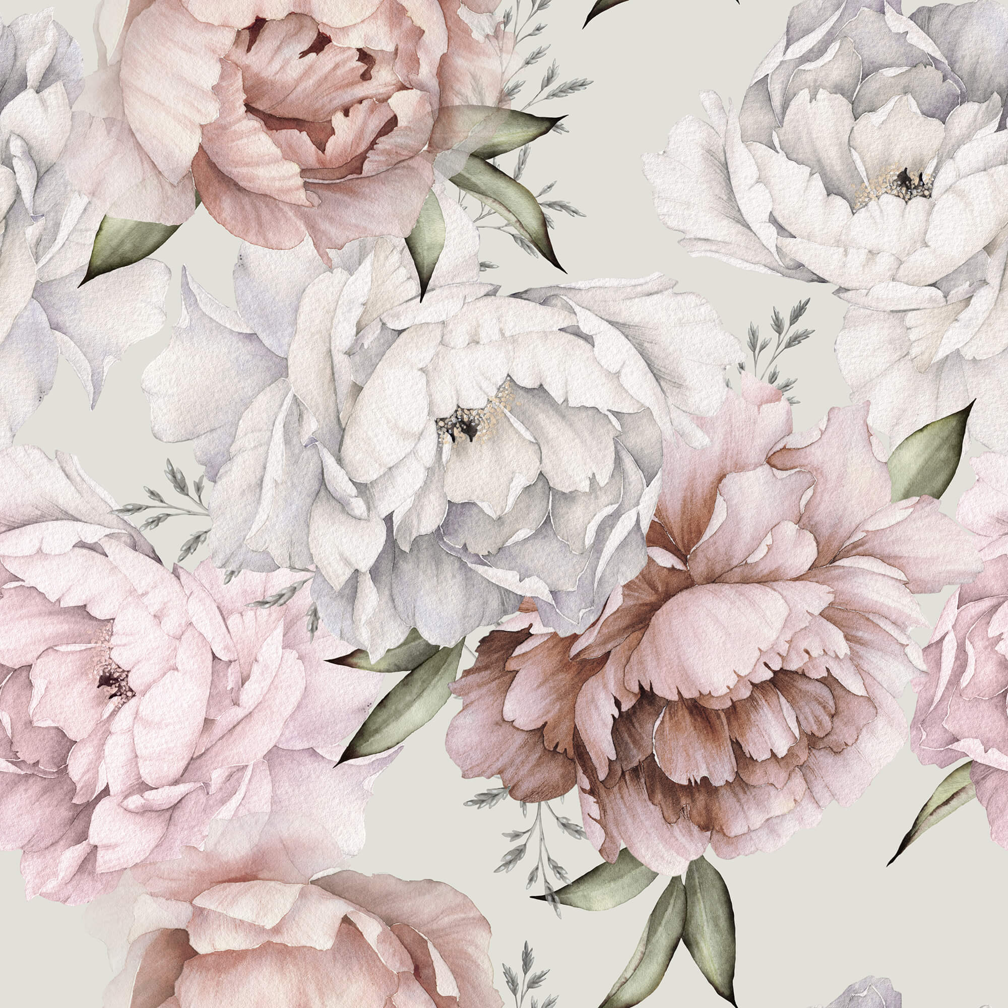 Beauty Large Peony Wallpaper