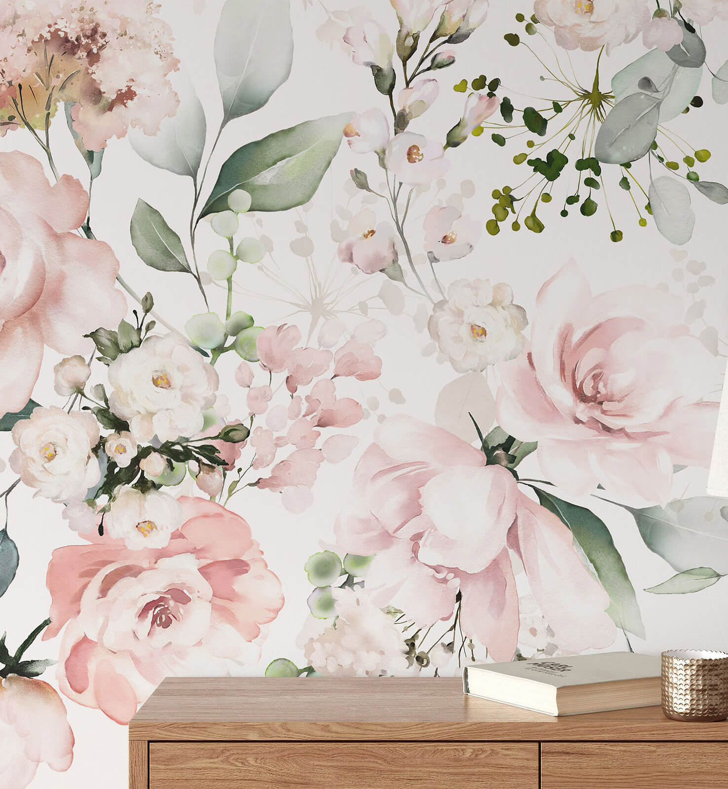 Watercolor Roses Flower Wallpaper