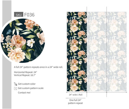 Blush flowers - Walltrendz