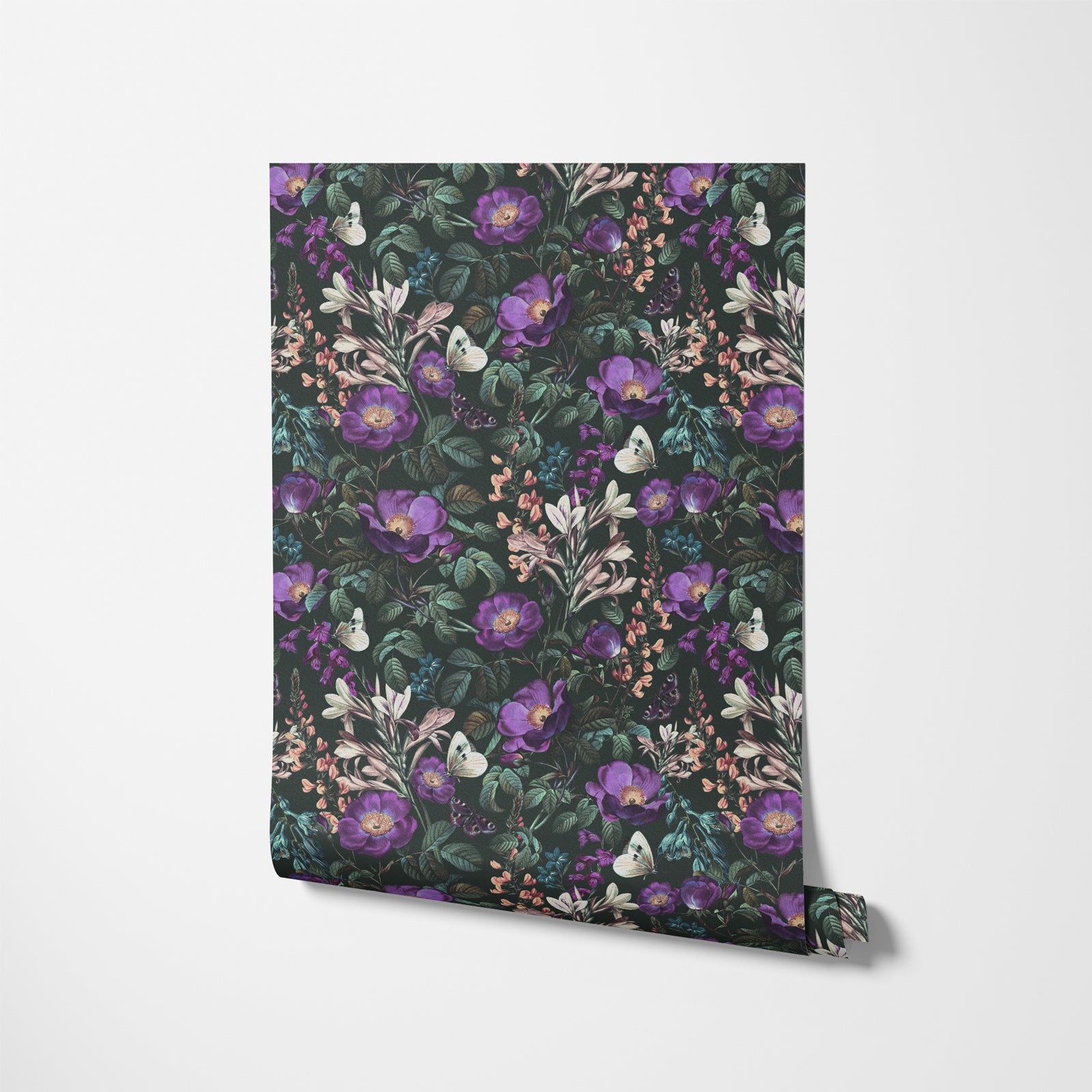 Sensational Dark Flowers Wallpaper