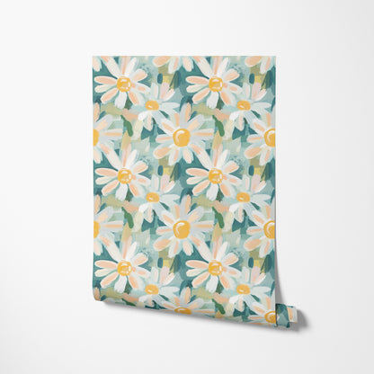Watercolor Cute Daisy Flower Wallpaper