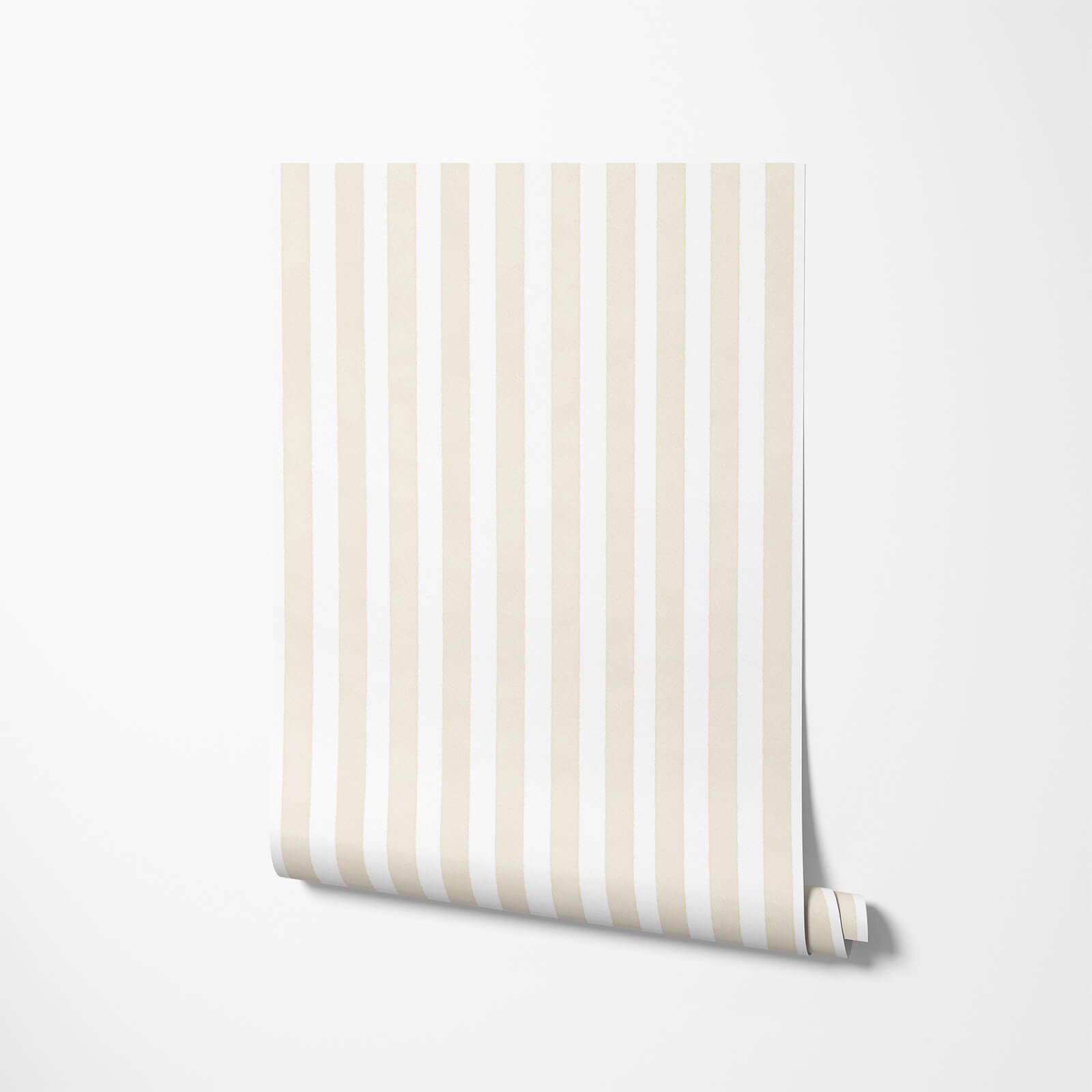 Tan Watercolor Stripe Wallpaper