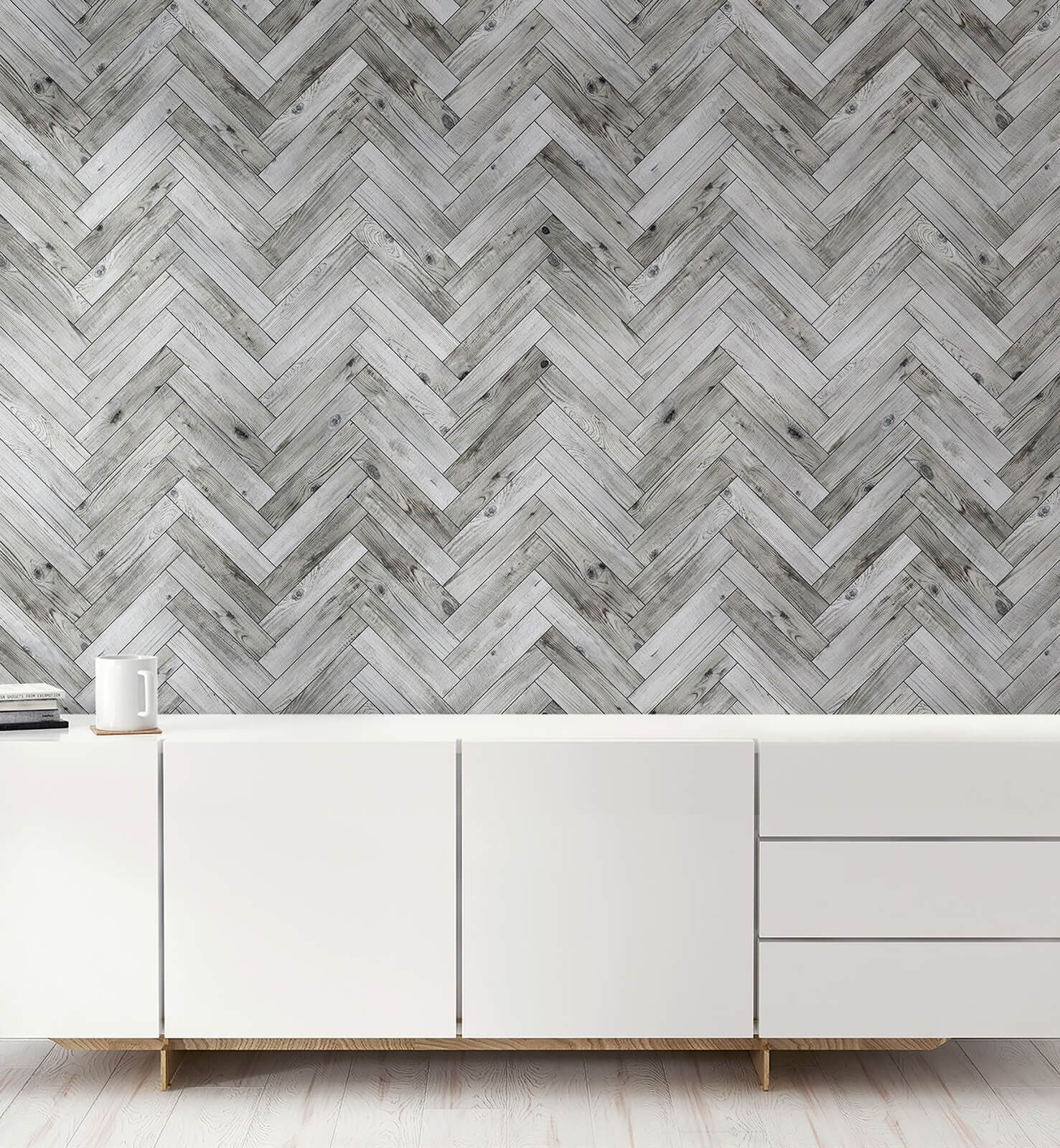 Herringbone Style Wallpaper