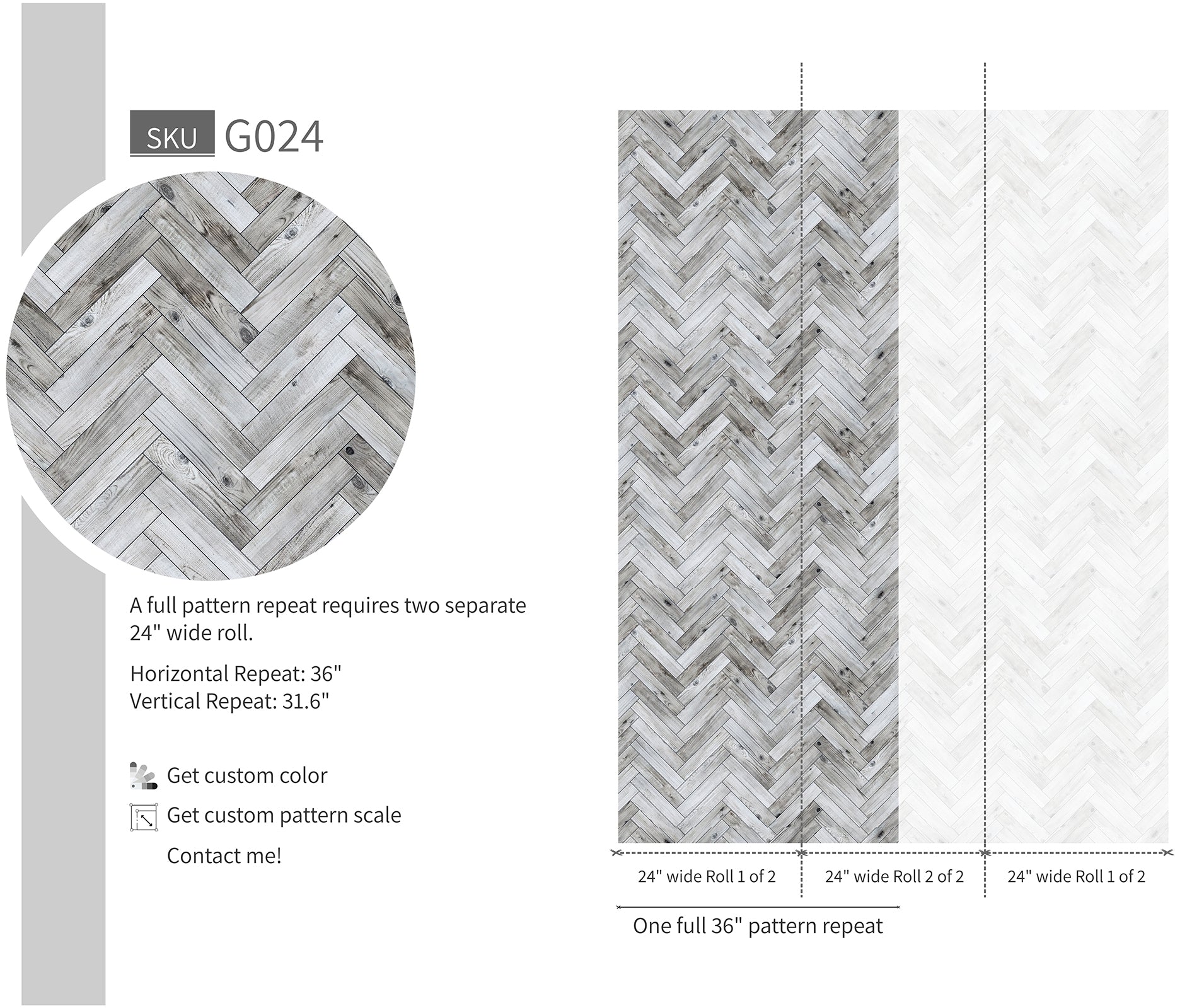 Herringbone Style Wallpaper