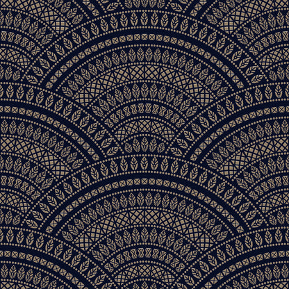 Ornate Elements Ethnic Wallpaper