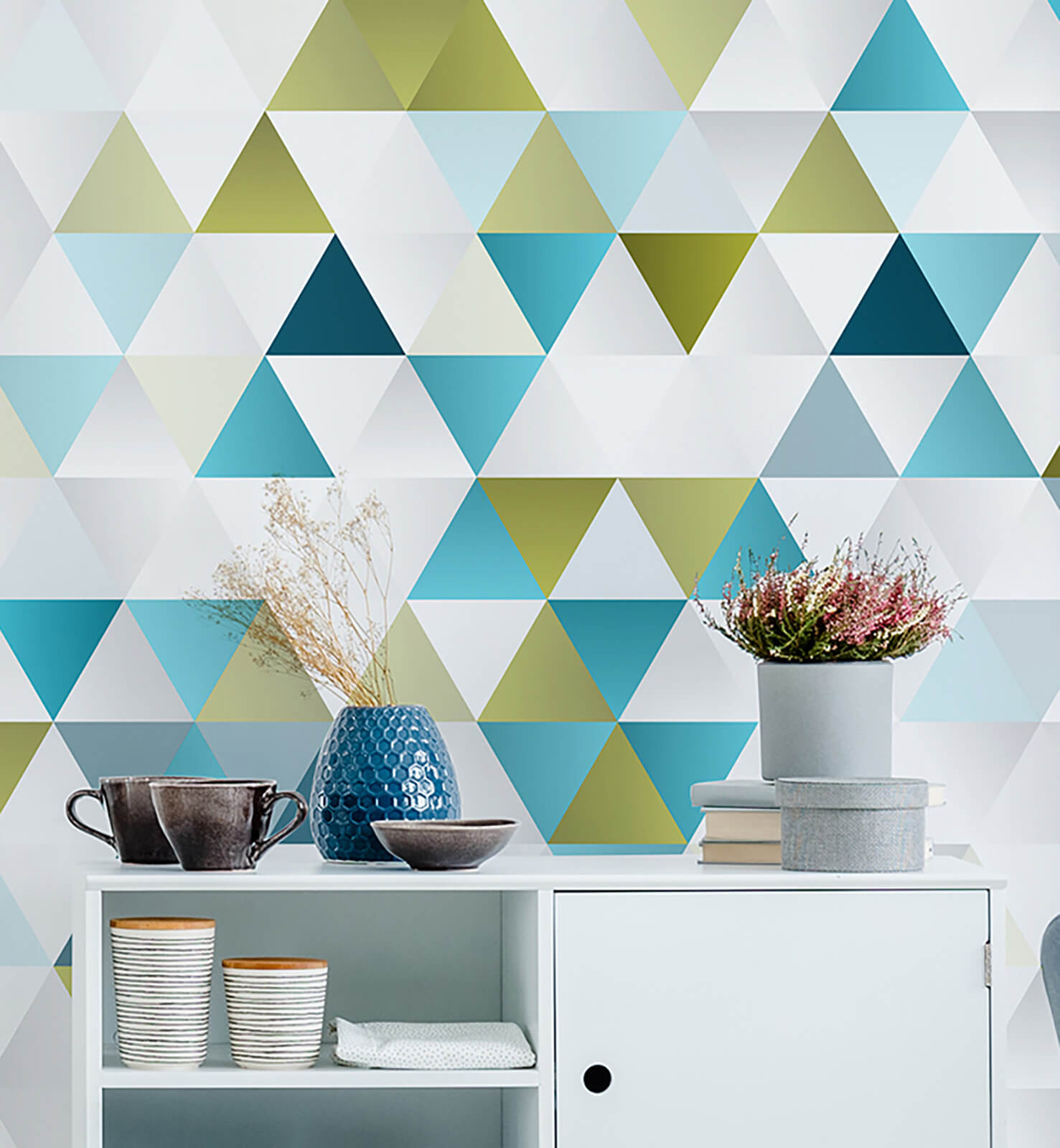 Color Triangles Wallpaper