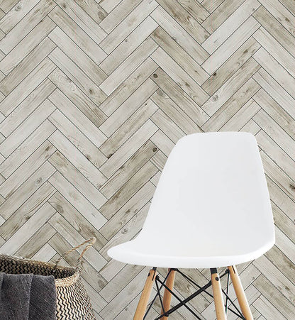 Herringbone Parquet Wallpaper