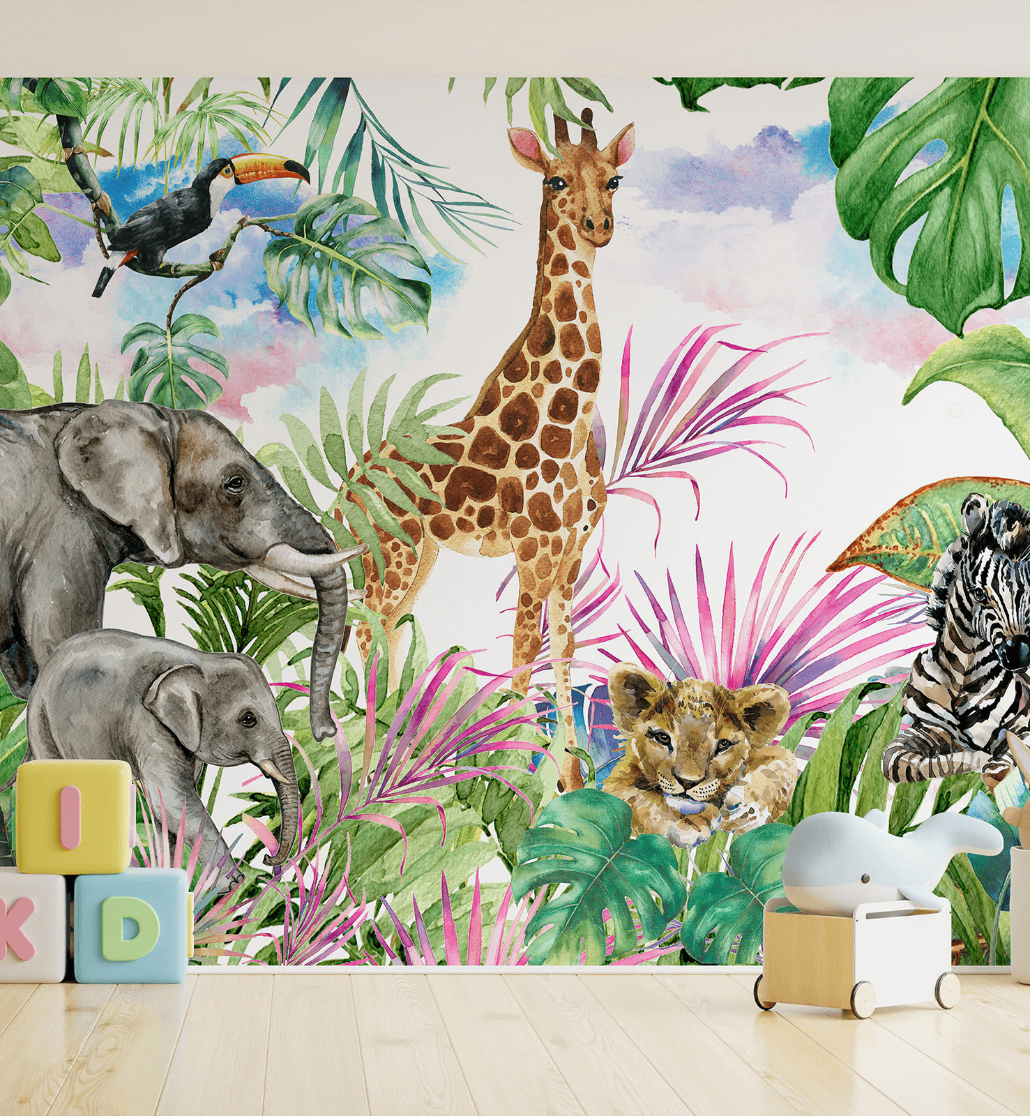 Watercolor Animal Wallpaper