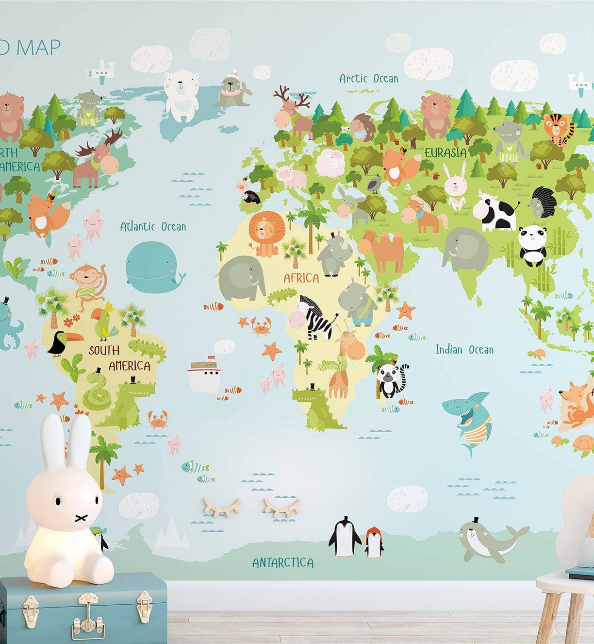 Cartoon Map - Walltrendz