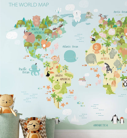 Cartoon Map - Walltrendz