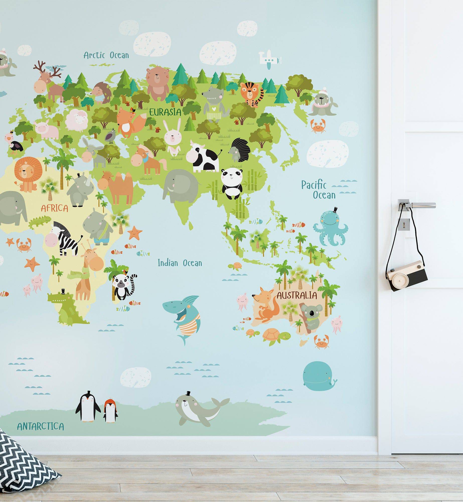 Cartoon Map - Walltrendz