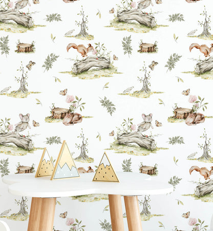 Woodland Style Wallpaper