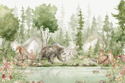 Woodland Wildlife Wallpaper