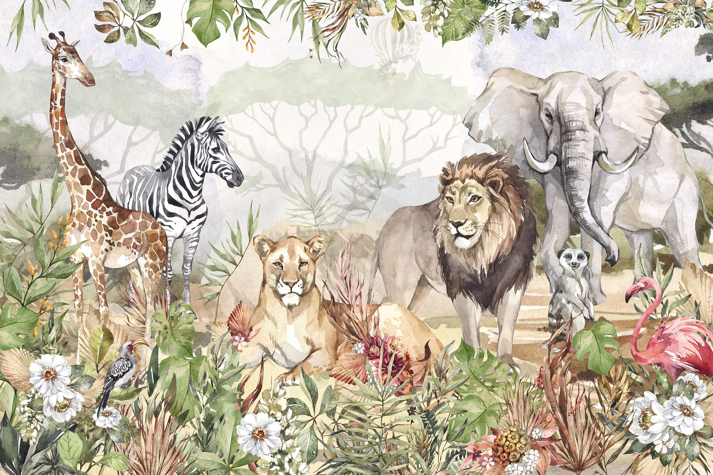 Safari Family Wallpaper