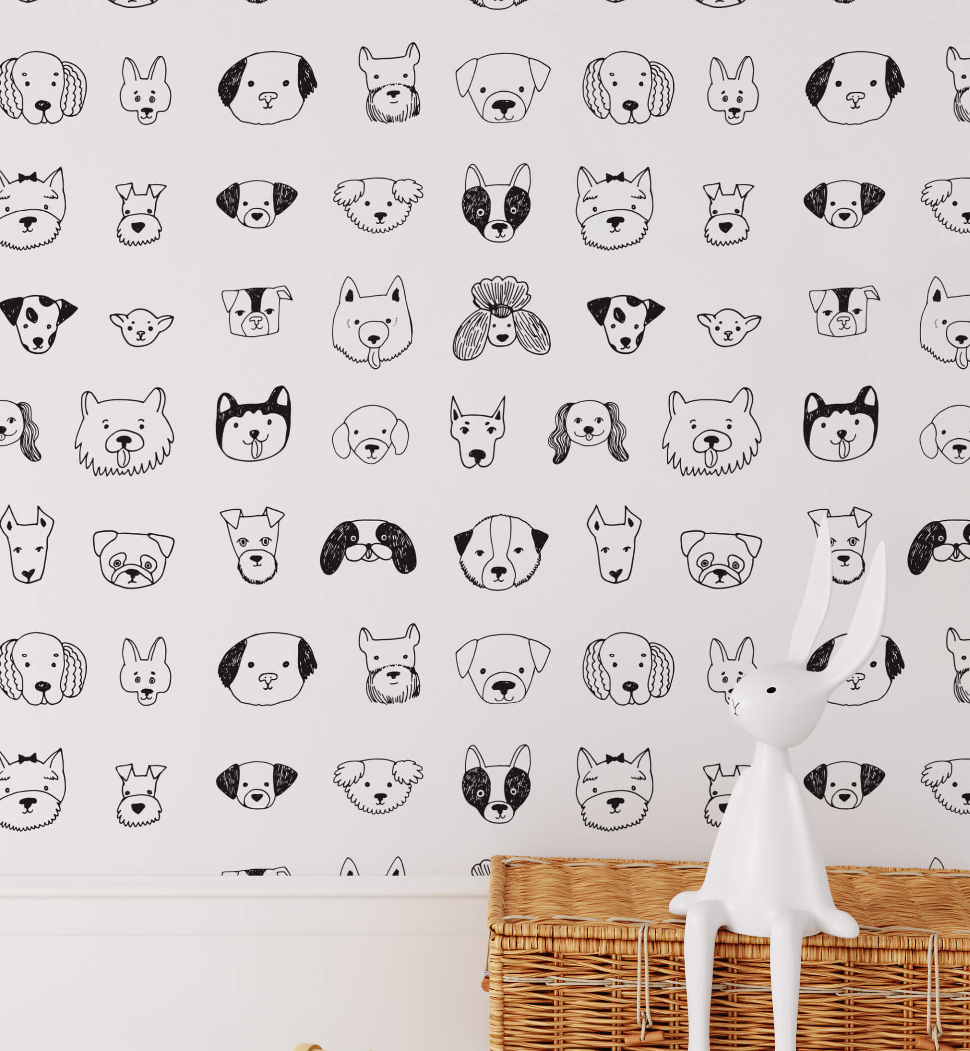 Doodle Dog Funny Face Wallpaper