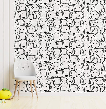 Doodle Art Dog Wallpaper