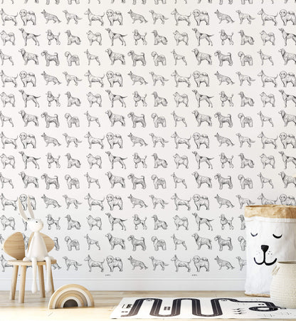 Dog Breed Sketch Wallpaper