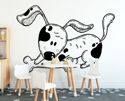 Dog Playing with a Bone Wallpaper