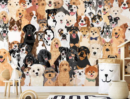 Collage Dog Puppy Wallpaper